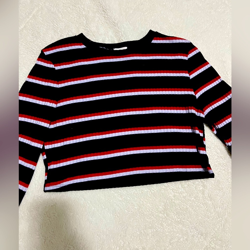 Long sleeve thick cropped top